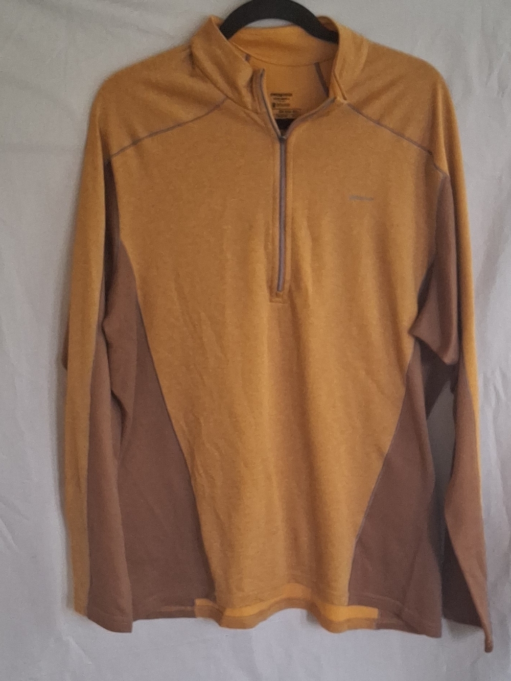 Patagonia Men's Capilene Midweight Zip-Neck Baselayer Pullover - XL "Mulch Gold
